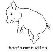 hogfarm studios maine logo the sleeping pig . hogfarm studios logo